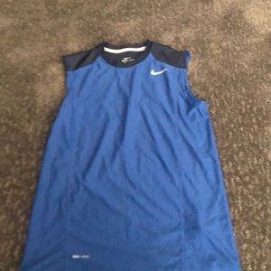 Blue Nike tank top